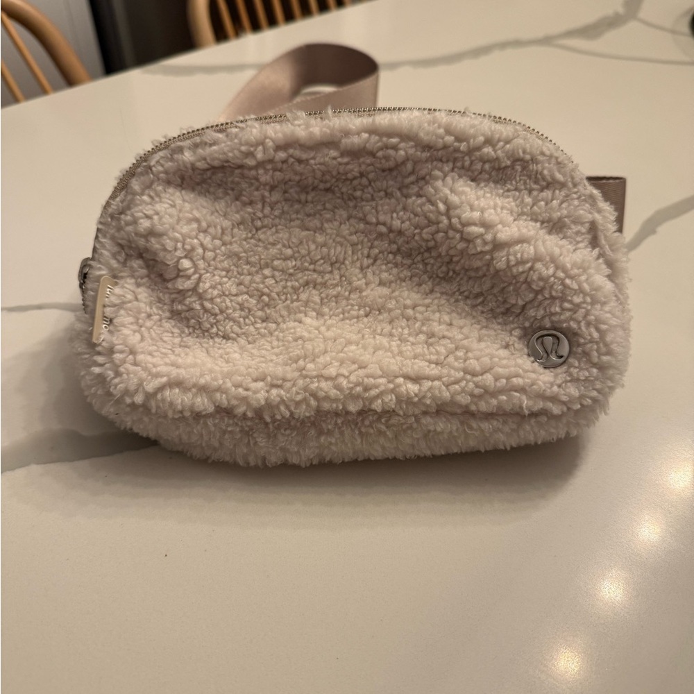 lululemon athletica Cream Sherpa Crossbody Bag